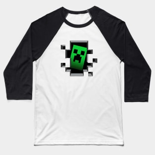 Minecraft - Creeper. Baseball T-Shirt